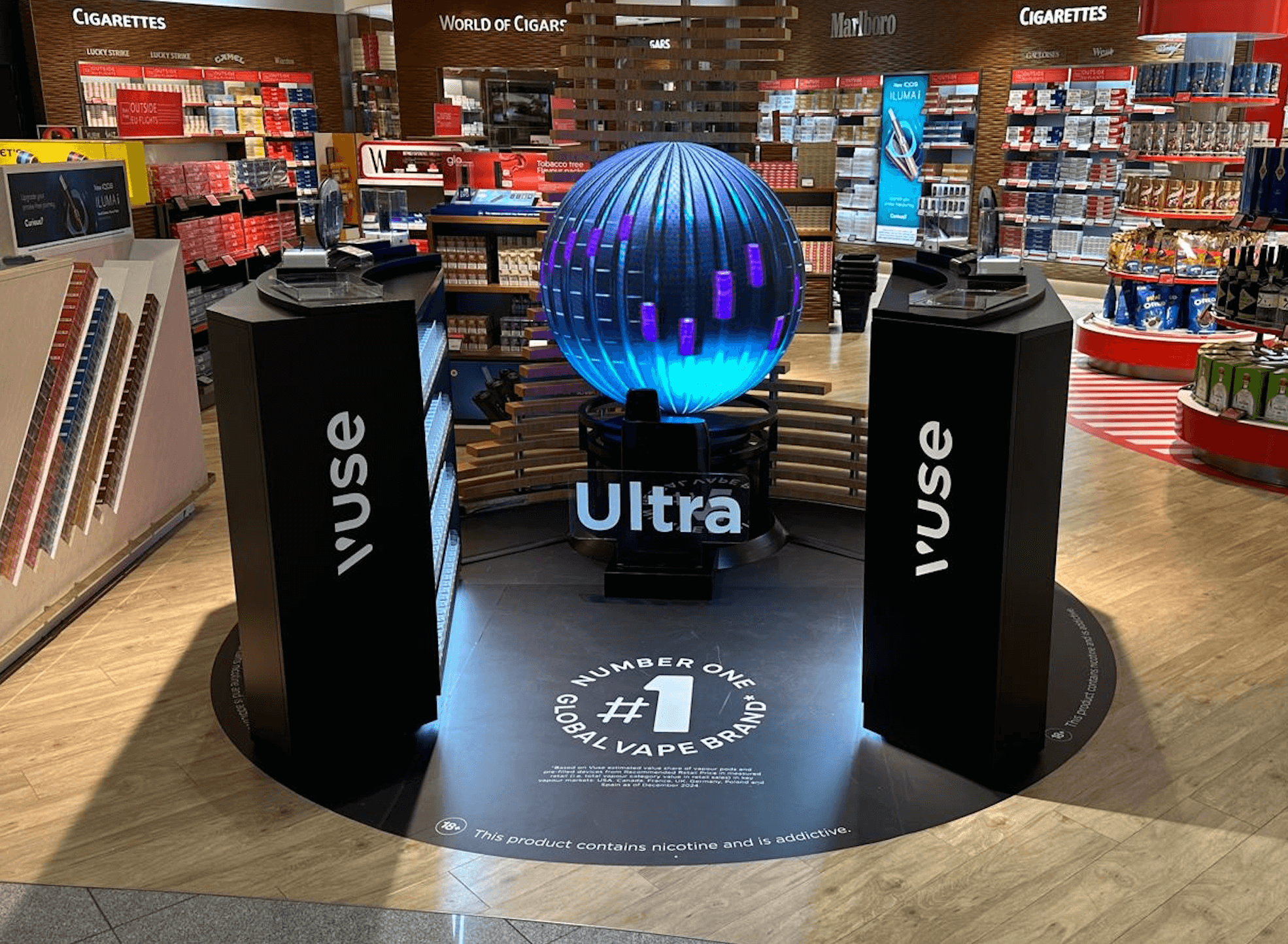 Vuse Ultra 首次进入旅游零售 从法兰克福机场起步拓展至英国