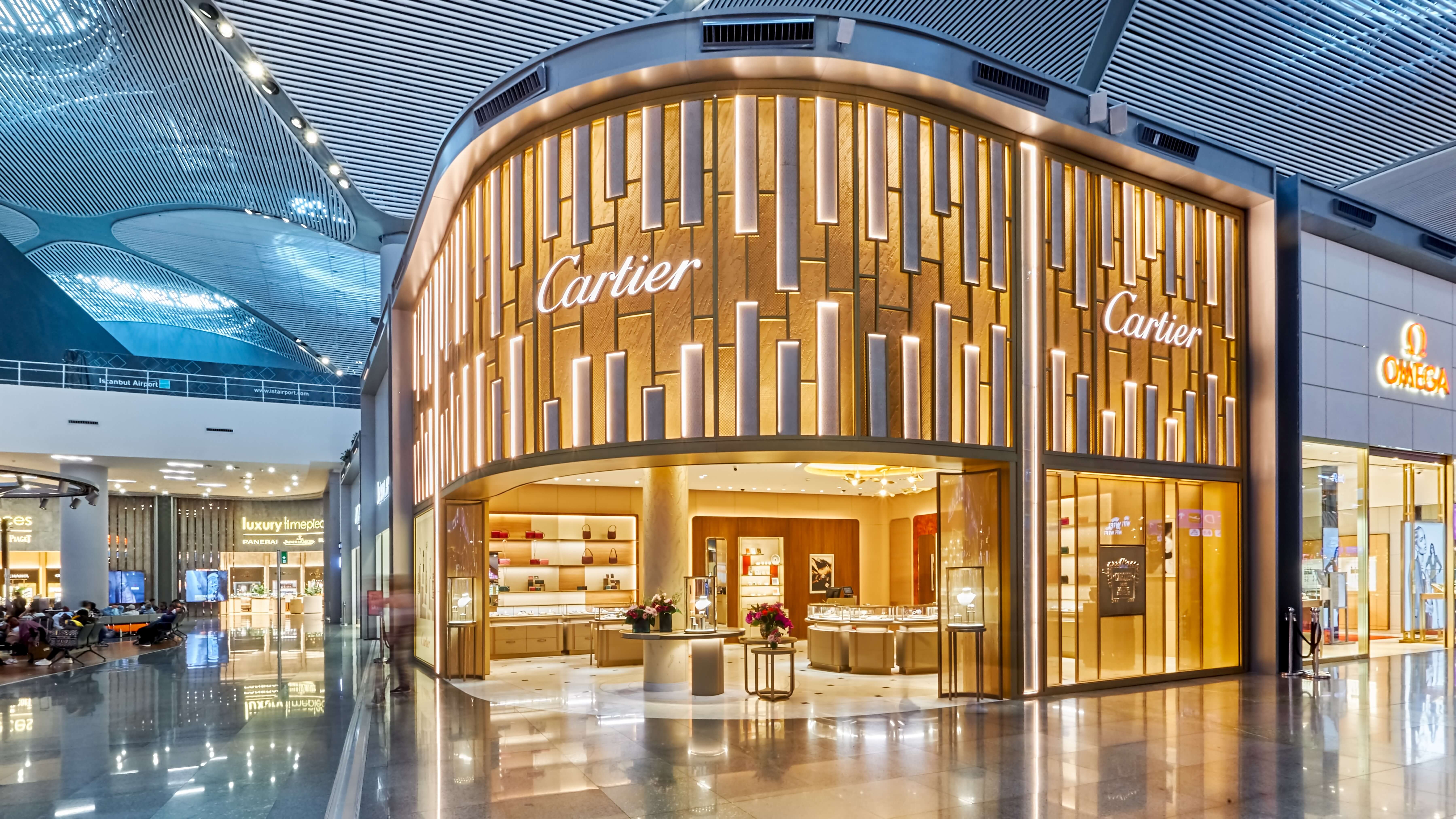 Cartier opens its largest boutique in travel retail at Istanbul Airport