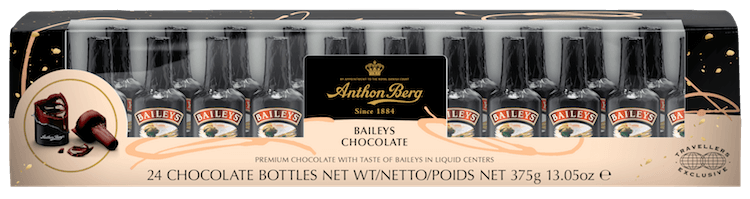 ANTHON BERG Premium Liquor Filled Dark Bottles (24pcs) 375g